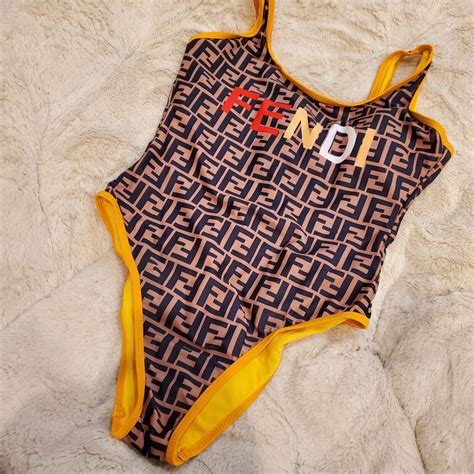 fendi one piece swimsuit dupe|fendi bikini brown.